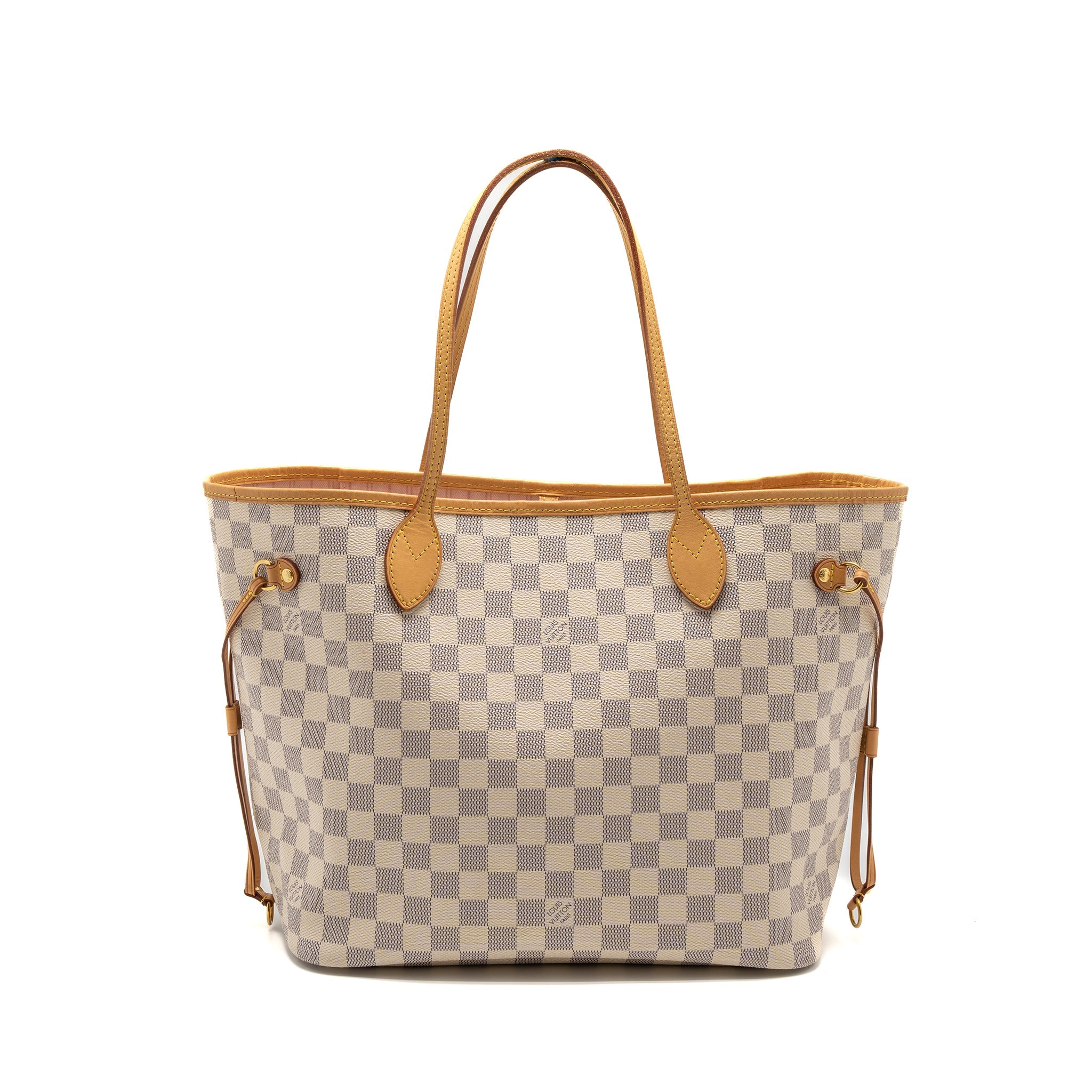 LOUIS VUITTON NEVERFULL MM DAMIER AZUR CANVAS GHW