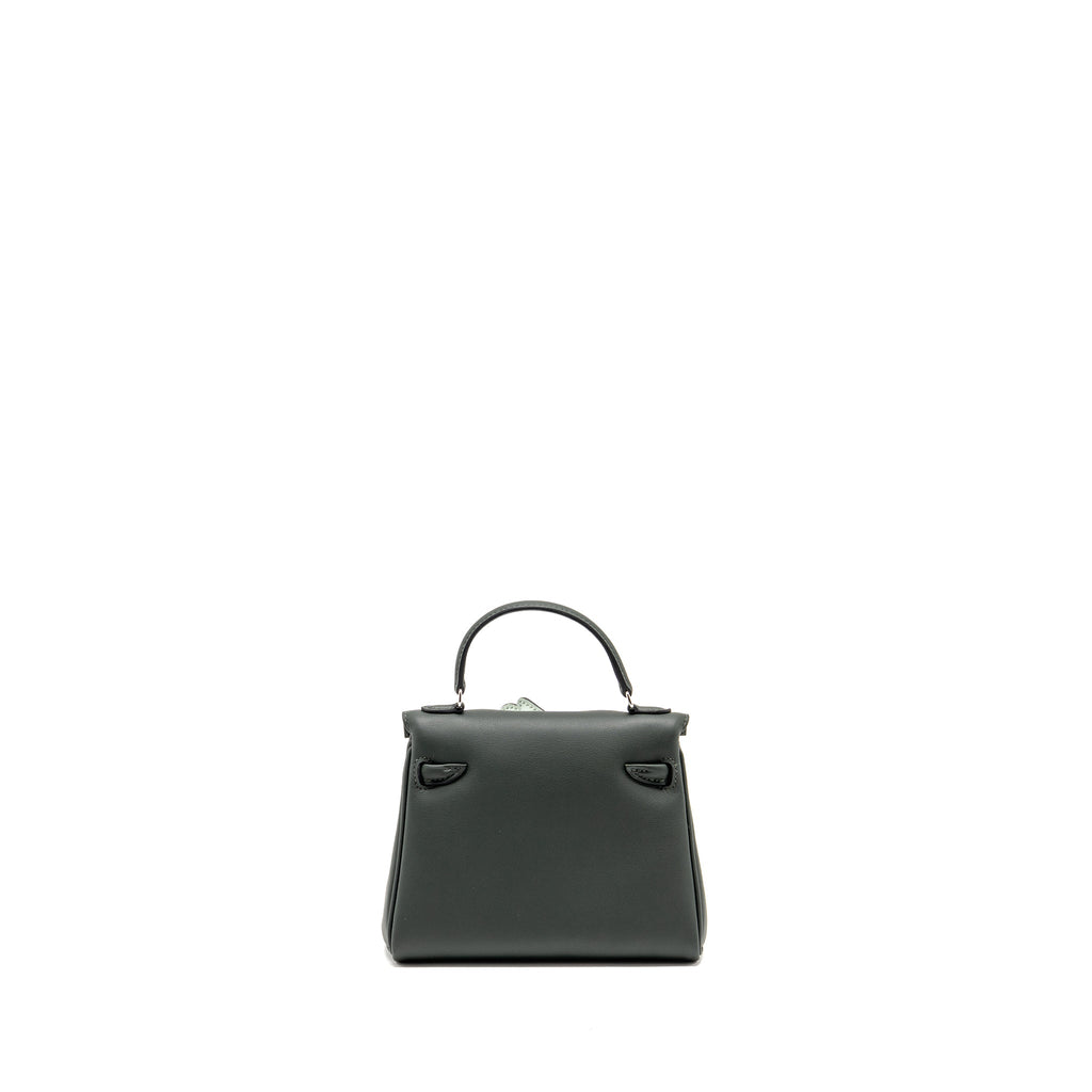 HERMES KELLY DOLE SWIFT VERT FONCE/VERT PEPPERMINT SHW