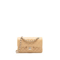 CHANEL SMALL CLASSIC DOUBLE FLAP BAG CAVIAR BEIGE SHW (MICROCHIP) (Copy)