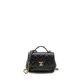 CHANEL SMALL BUSINESS AFFINITY CAVIAR BLACK LGHW (MICROCHIP)