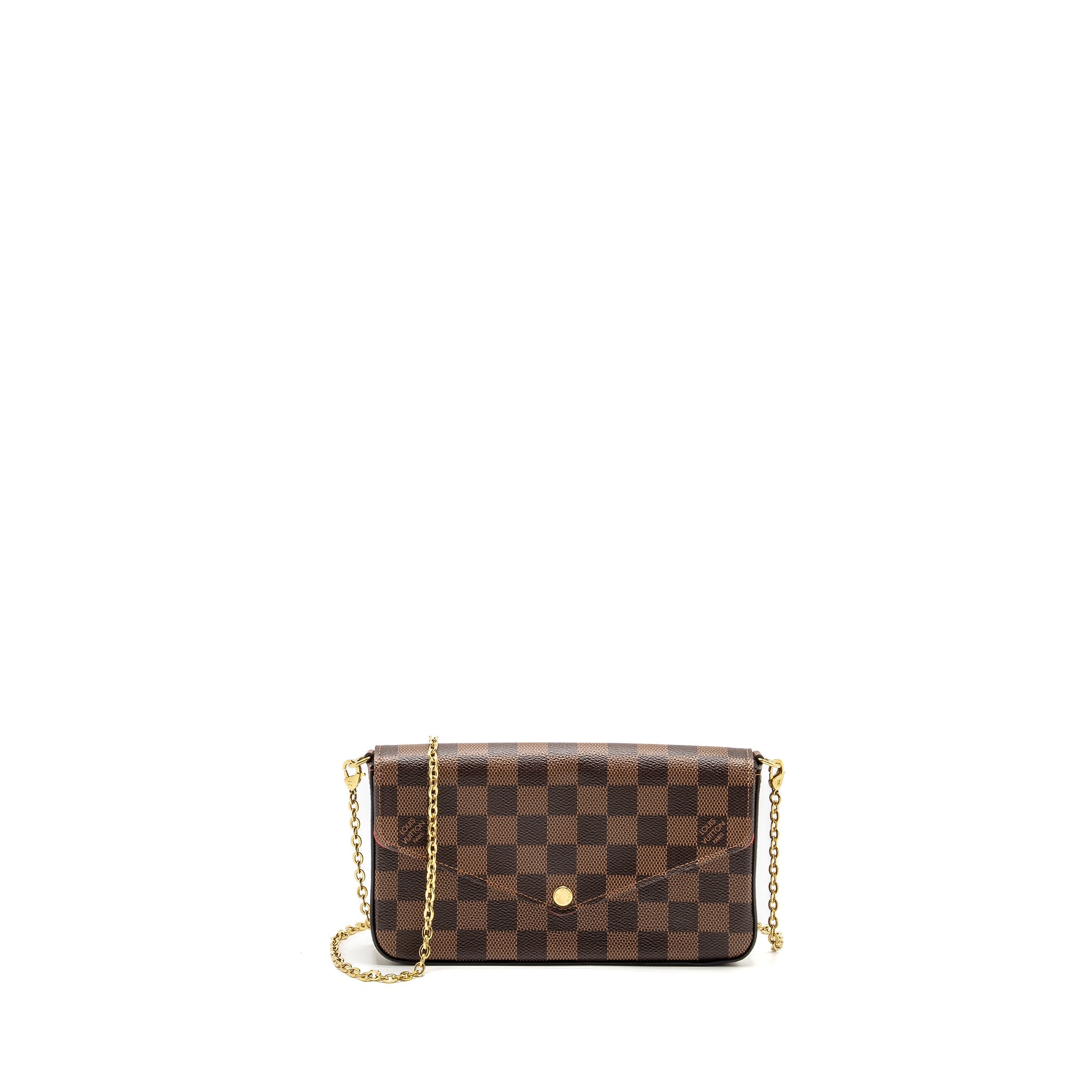 LOUIS VUITTON FELICIE POCHETTE DAMIER EBENE CANVAS GHW