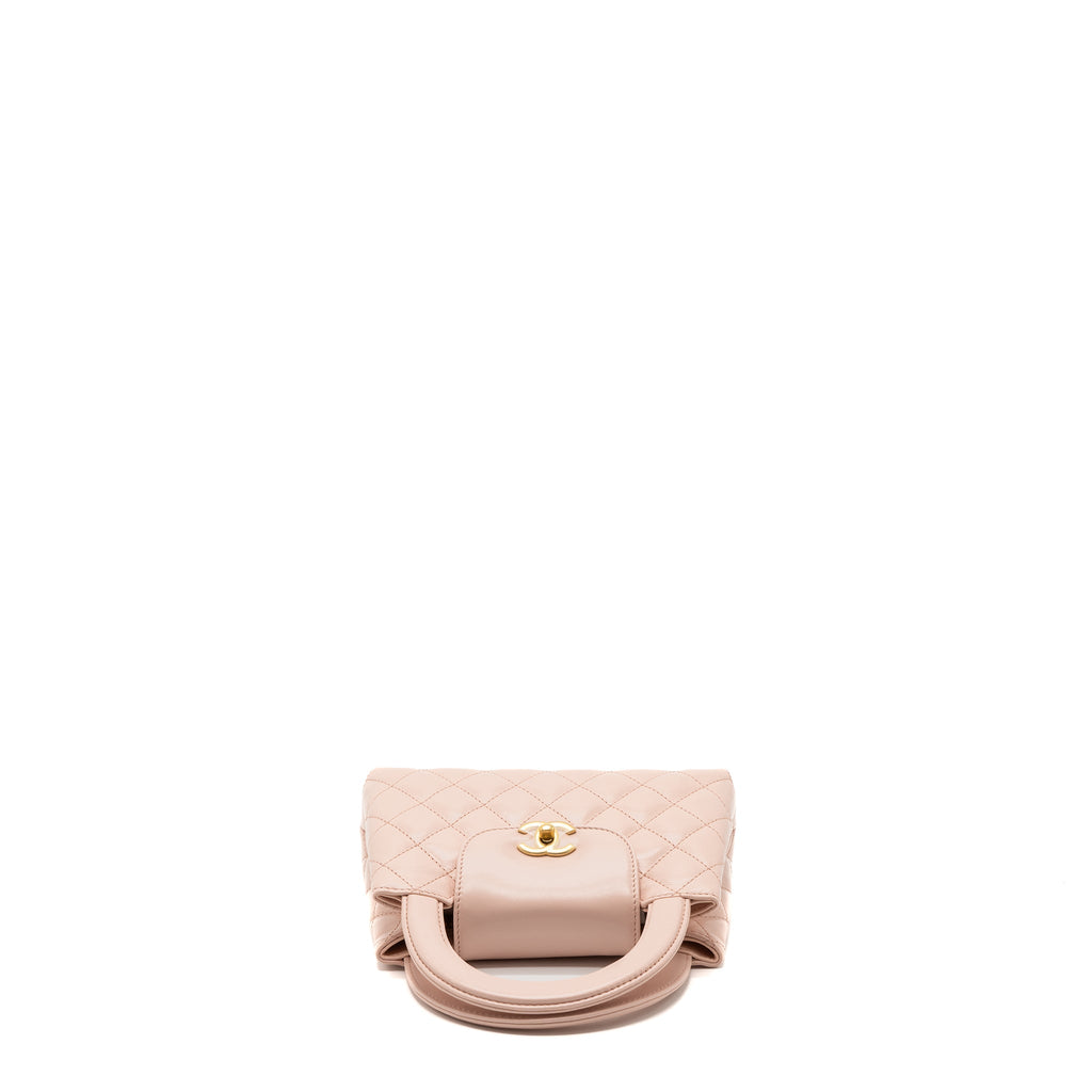 CHANEL 23K MINI SHOPPING BAG CALFSKIN LIGHT PINK GHW(MICROCHIP)