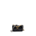 CHANEL MINI 19 WALLET ON CHAIN LAMBSKIN BLACK MULTICOLOUR HARDWARE (MICROCHIP)