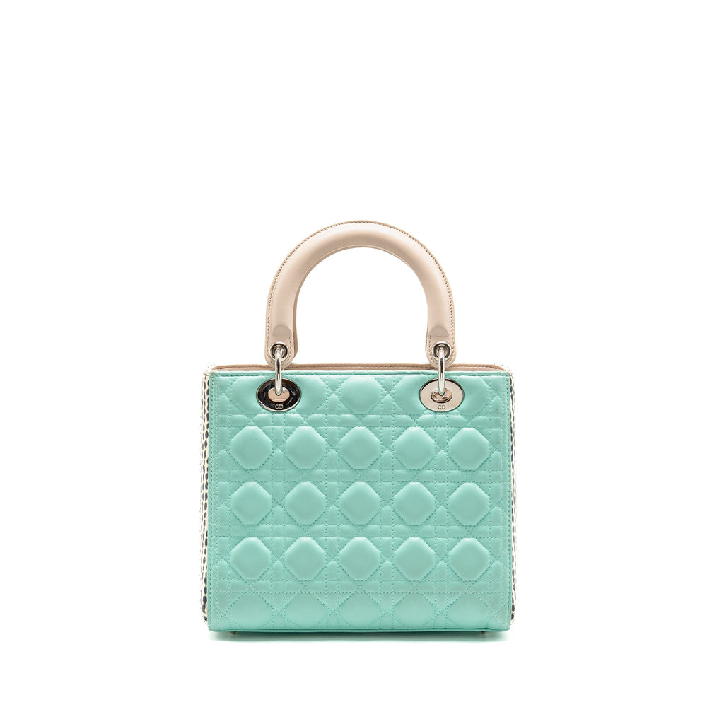 DIOR MEDIUM LADY DIOR LAMBSKIN/PYTHON MULTICOLOUR SHW