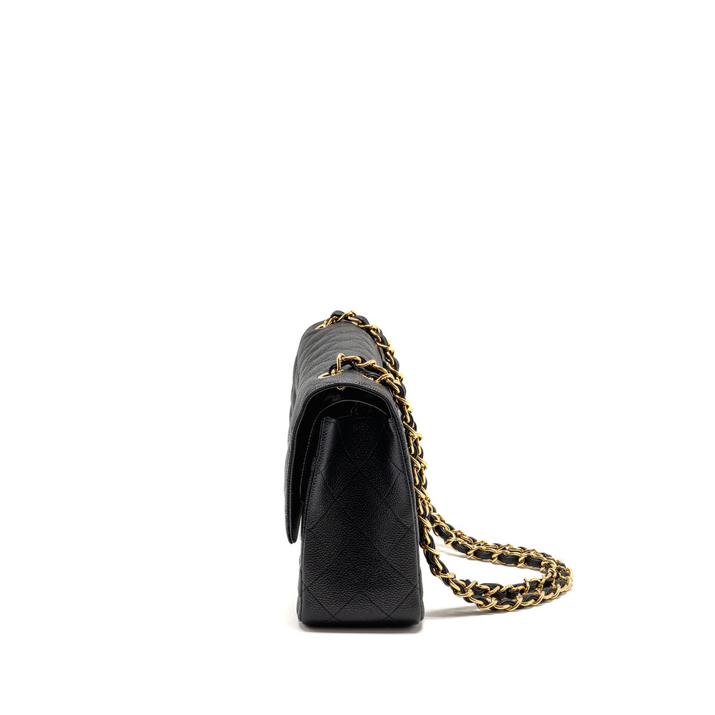CHANEL JUMBO CLASSIC DOUBLE FLAP BAG CAVIAR BLACK GHW