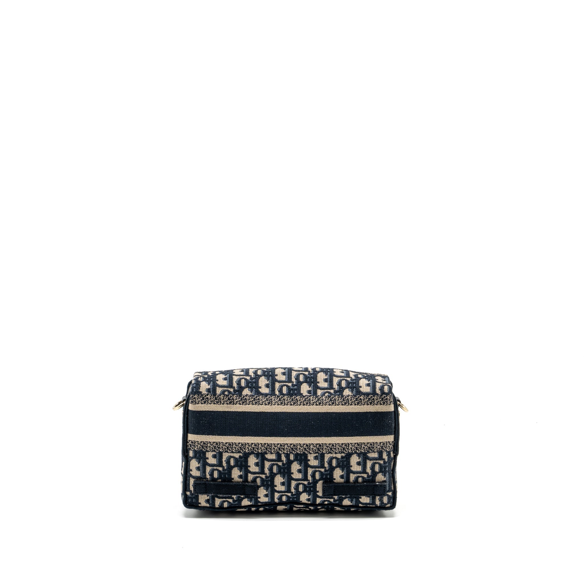 DIOR SMALL DIORCAMP BAG DIOR OBLIQUE EMBROIDERY CANVAS BLUE LGHW