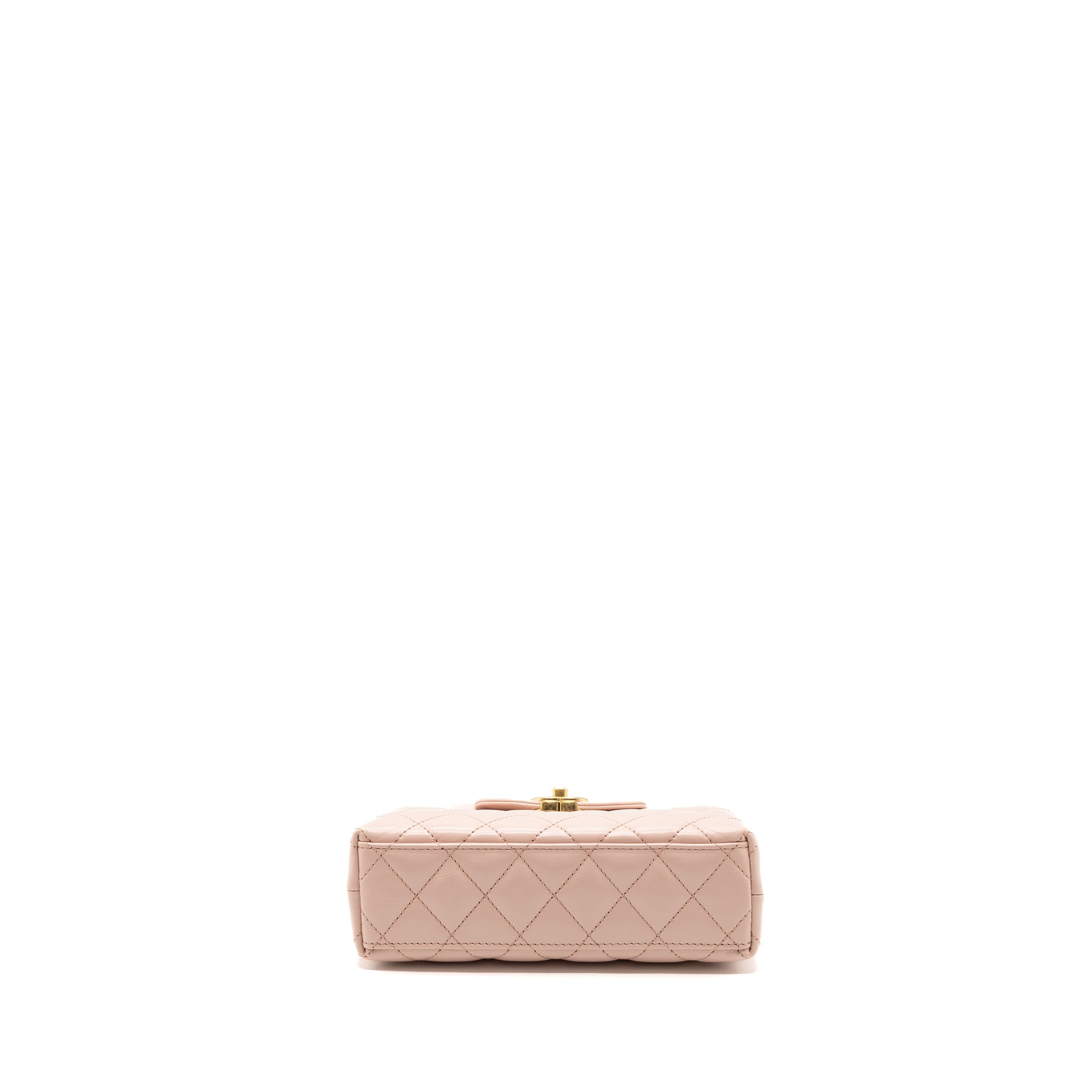 CHANEL 23K MINI SHOPPING BAG CALFSKIN LIGHT PINK GHW(MICROCHIP)