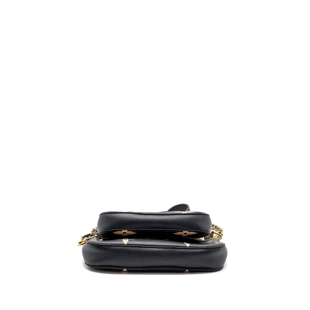 LOUIS VUITTON MULTI POCHETTE MONOGRAM EMPREINTE BLACK GHW