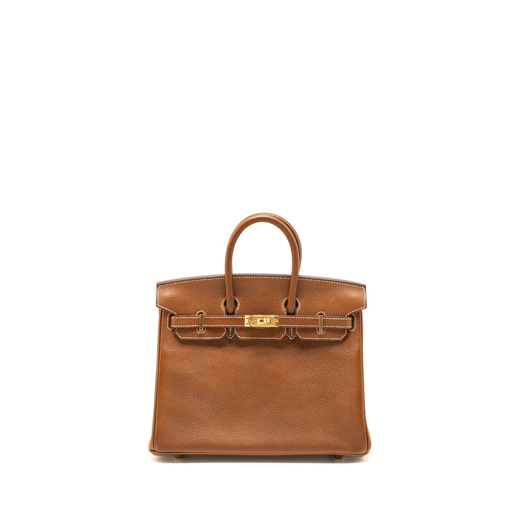 HERMES BIRKIN 25 BARENIA FAUBOURG 34 FAUVE GHW