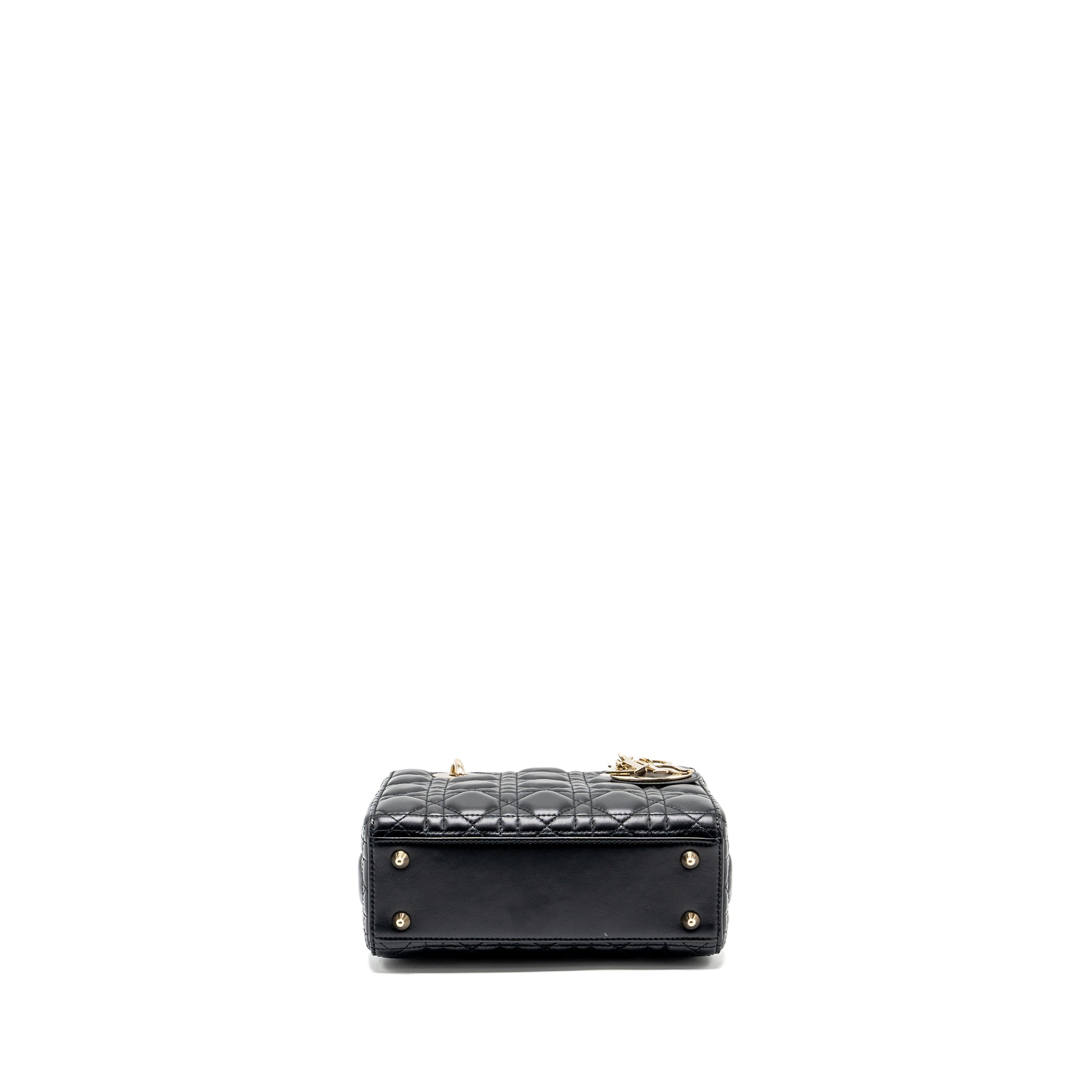 DIOR SMALL MY ABC LADY DIOR BAG LAMBSKIN BLACK LGHW