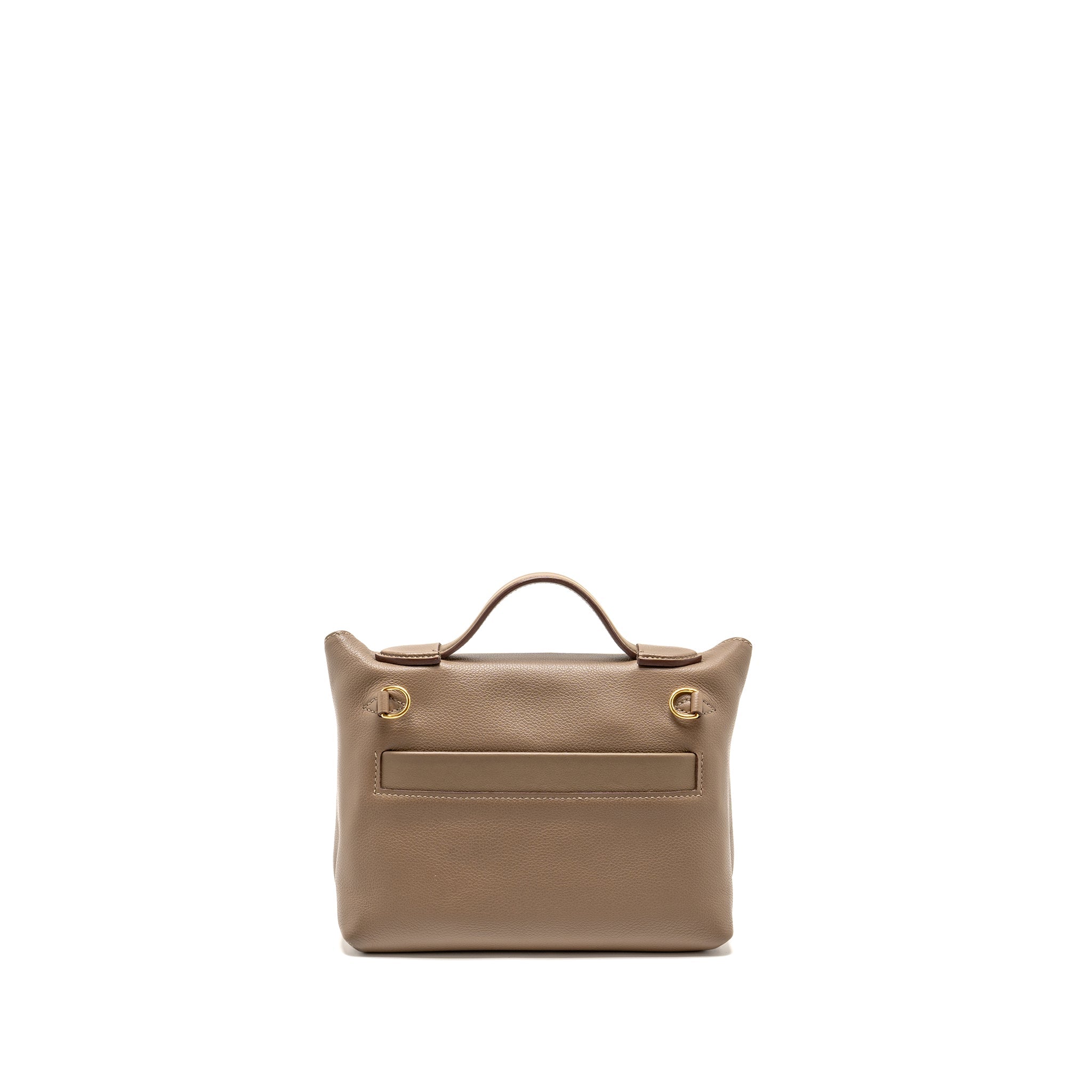 HERMES MINI 2424 24/24-21 BAG EVERCOLOR/SWIFT ETOUPE GHW