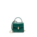 BVLGARI SERPENTI FOREVER TOP HANDLE CALFSKIN GREEN GHW
