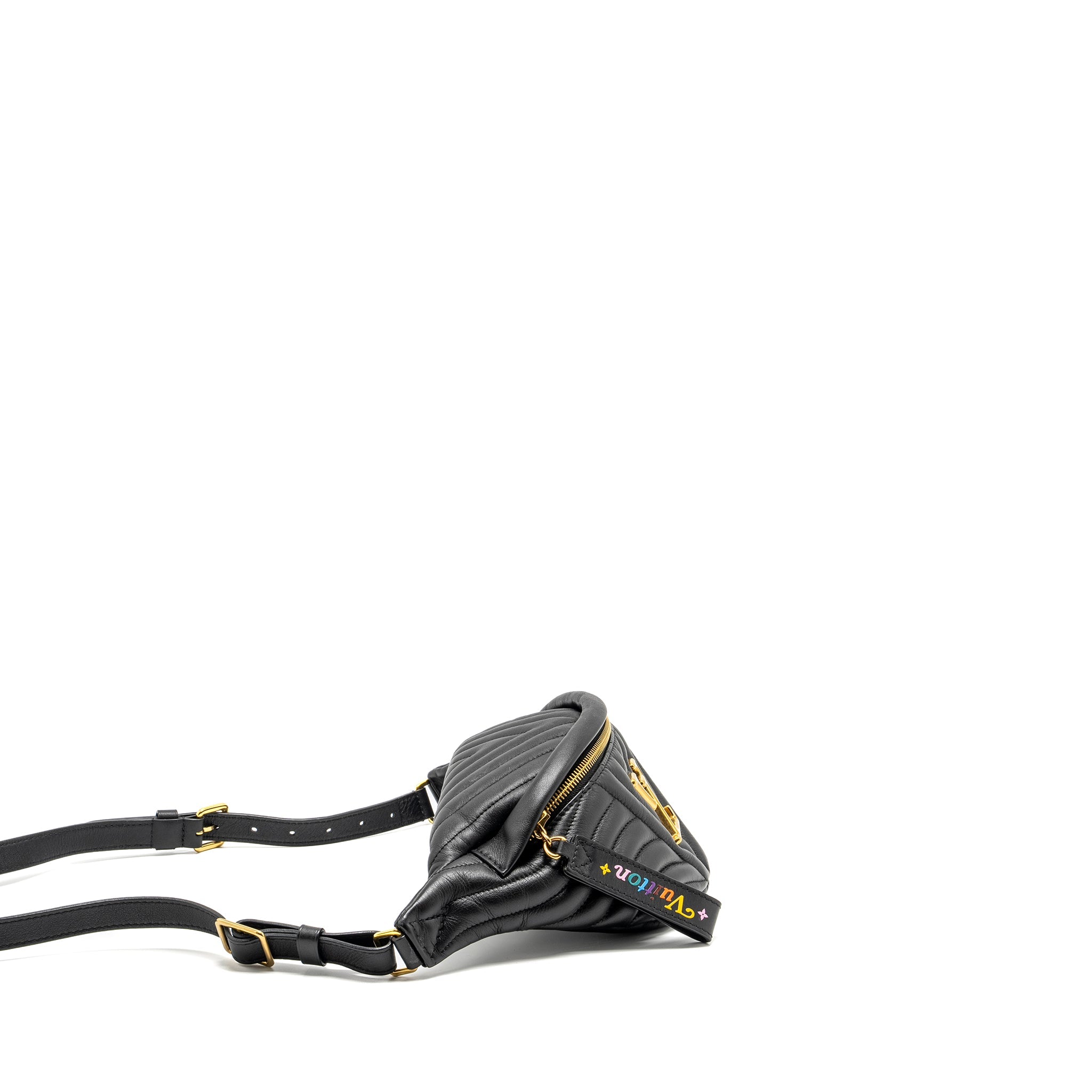 LOUIS VUITTON NEW WAVE BUMBAG CALFSKIN BLACK GHW