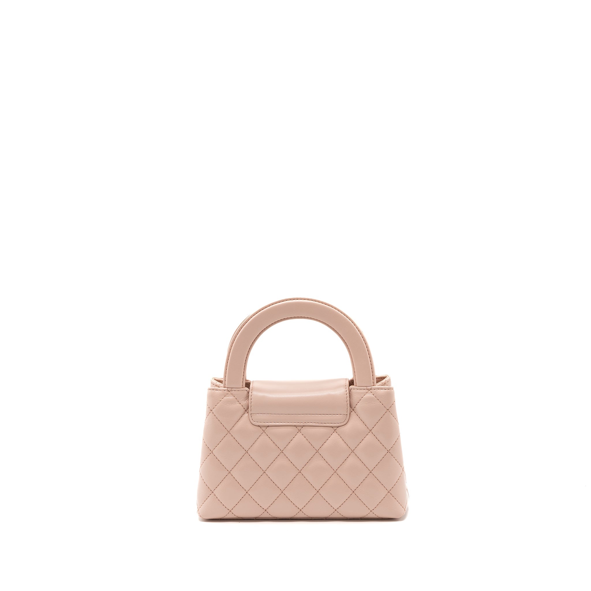 CHANEL 23K MINI SHOPPING BAG CALFSKIN LIGHT PINK GHW(MICROCHIP)