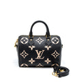 LOUIS VUITTON SPEEDY BANDOULIERE 25 BICOLOUR MONOGRAM EMPREINTE GHW (NEW VERSION)