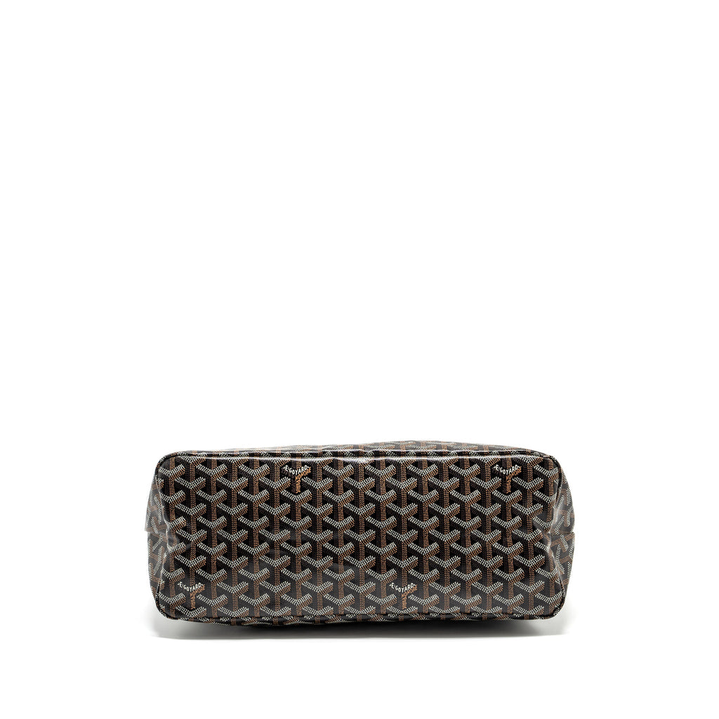 GOYARD BOHEME HOBO BAG GOYARDLINE CANVAS / CALFSKIN BLACK SHW