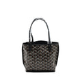 GOYARD MINI ANJOU TOTE BAG CANVAS / CALFSKIN BLACK SHW