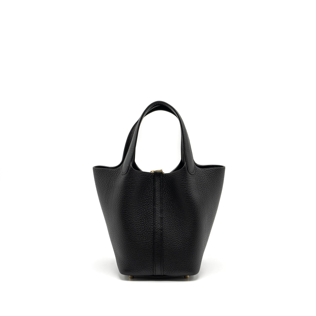 HERMERS PICOTIN 18 LOCK BAG CLEMENCE BLACK GHW