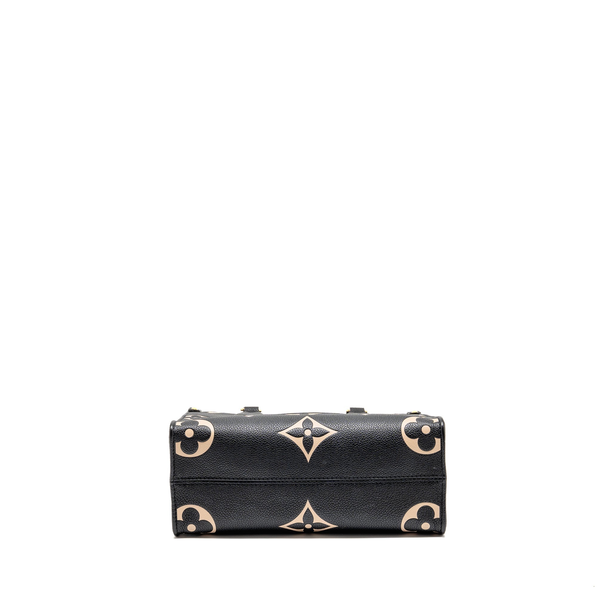 LOUIS VUITTON ONTHEGO BB BICOLOUR MONOGRAM EMPREINTE LEATHER BLACK/BEIGE GHW