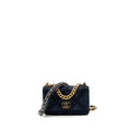 CHANEL 19 WALLET ON CHAIN LIMITED DENIM DARK BLUE MULTICOLOUR HARDWARE (MICROCHIP)