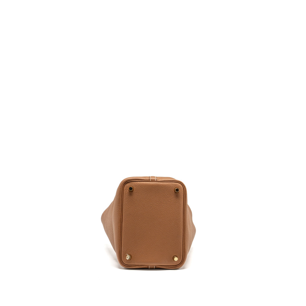 HERMES PICOTIN 18 LOCK BAG TAURILLON MAURICE GOLD GHW