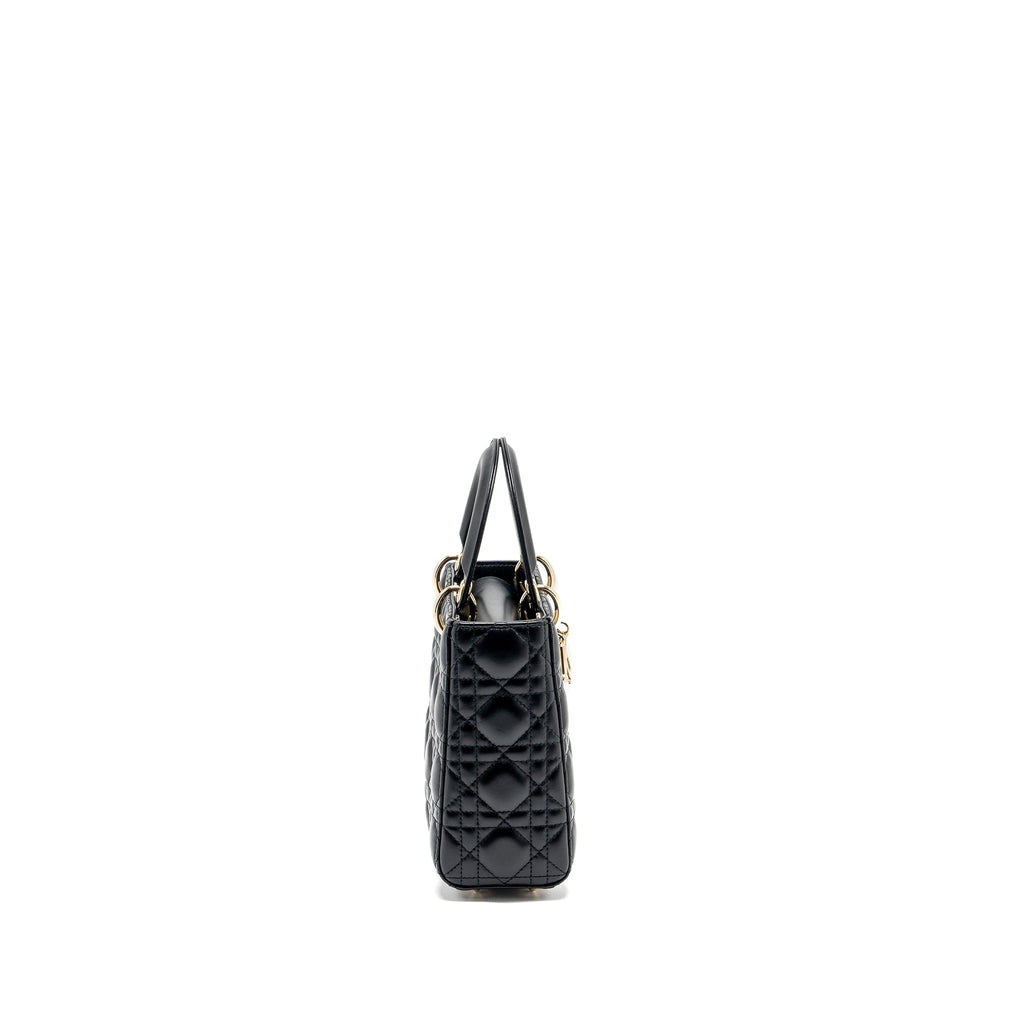 DIOR SMALL MY ABC LADY DIOR BAG LAMBSKIN BLACK LGHW