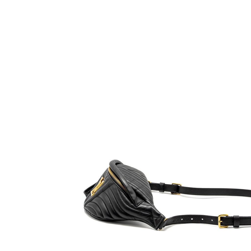 LOUIS VUITTON NEW WAVE BUMBAG CALFSKIN BLACK GHW