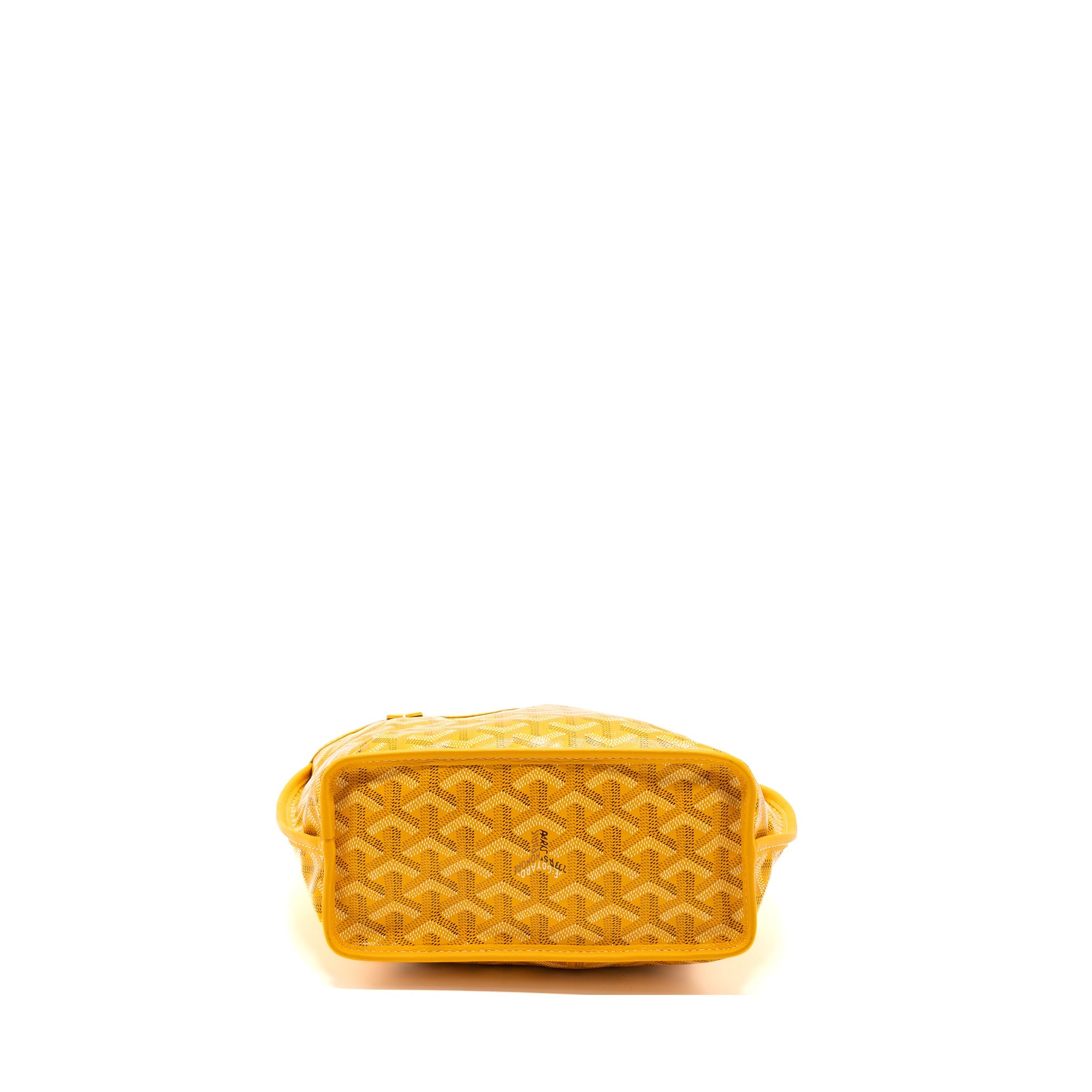 GOYARD MINI ANJOU TOTE BAG CANVAS / CALFSKIN YELLOW SHW