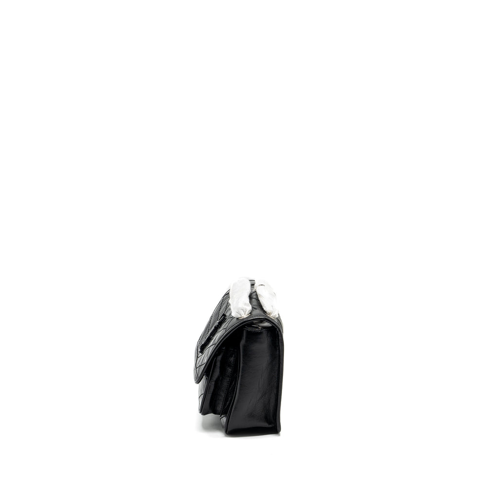 SAINT LAURENT NIKI BABY LEATHER BLACK SHW