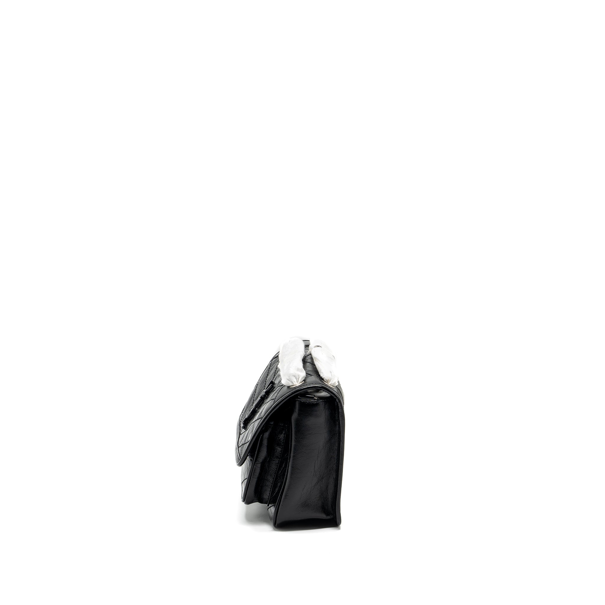 SAINT LAURENT NIKI BABY LEATHER BLACK SHW