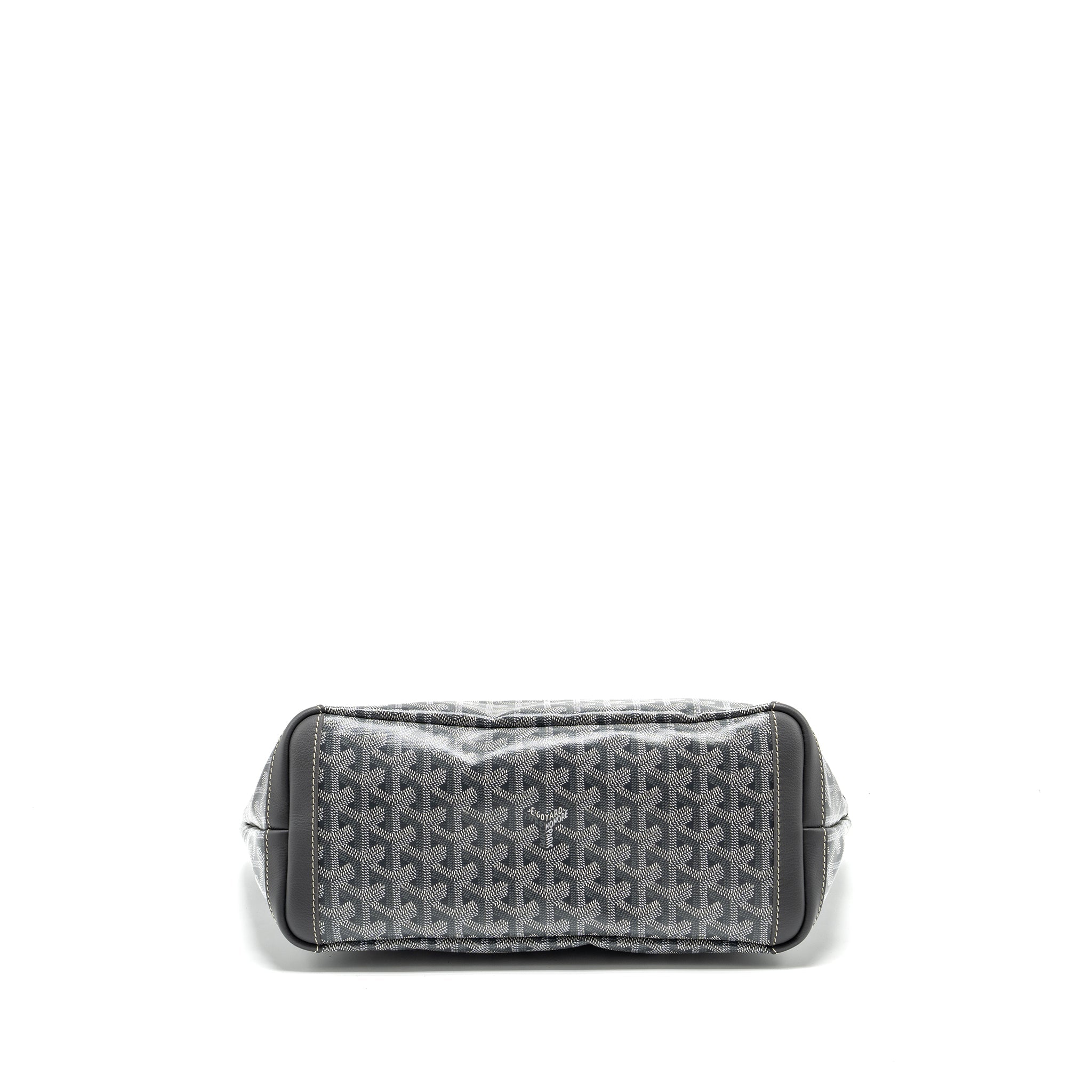 GOYARD ARTOIS TOTE BAG GOYARDLINE CANVAS/CALFSKIN GREY SHW