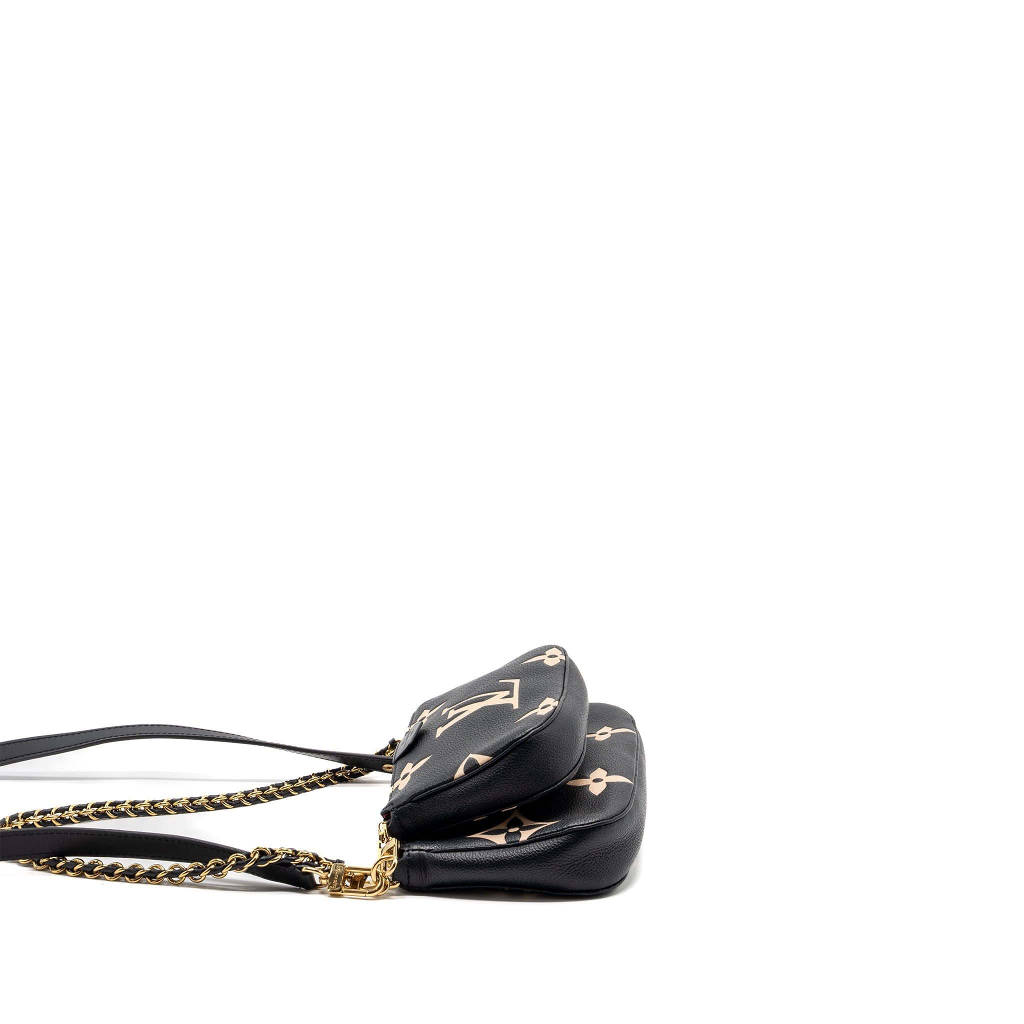 LOUIS VUITTON MULTI POCHETTE MONOGRAM EMPREINTE BLACK GHW