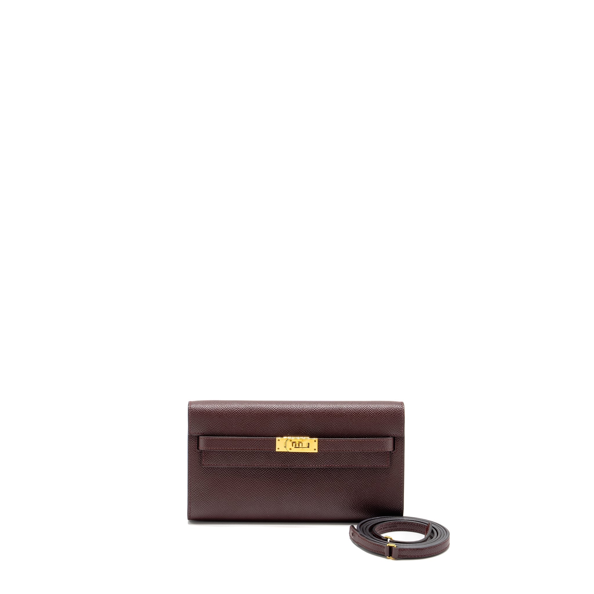HERMES KELLY TO GO EPSOM BORDEAUX GHW