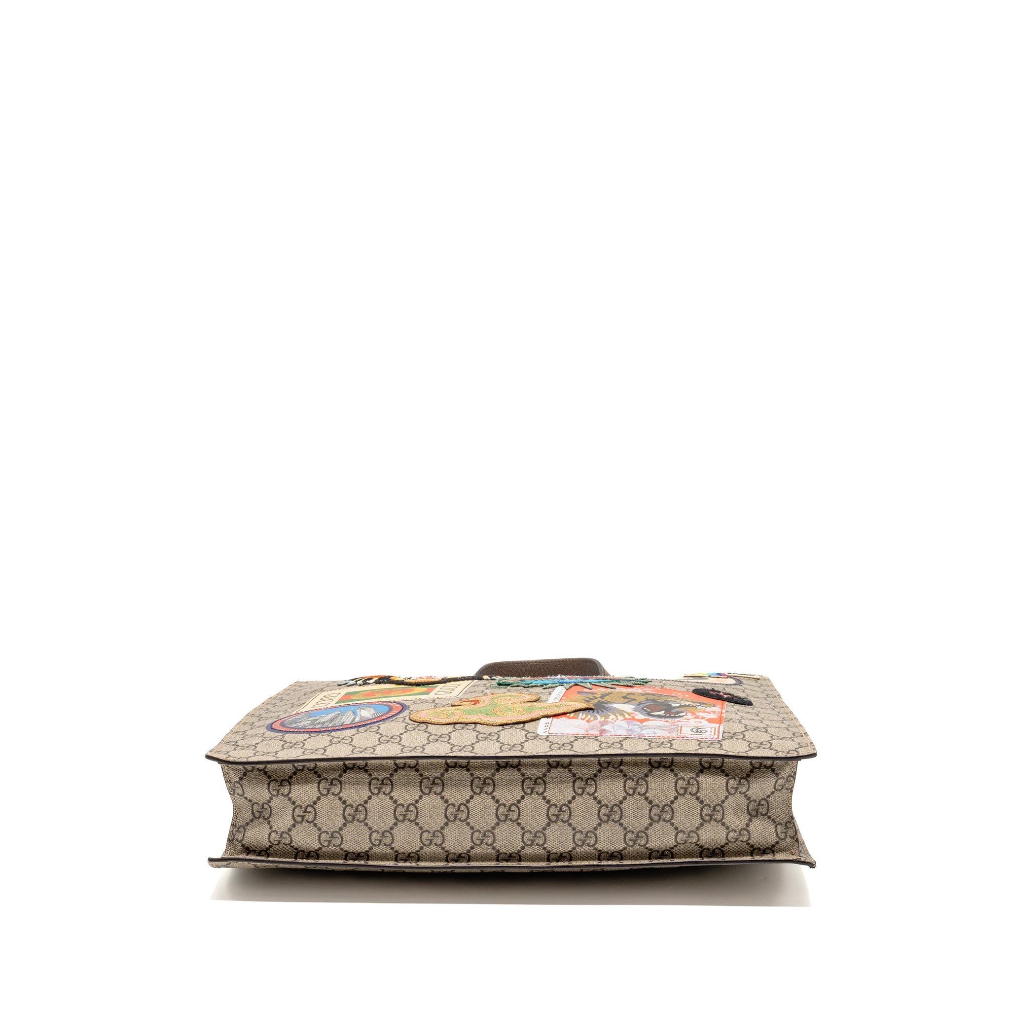 GUCCI SOFT TOTE BAG GG SUPREME CANVAS GHW