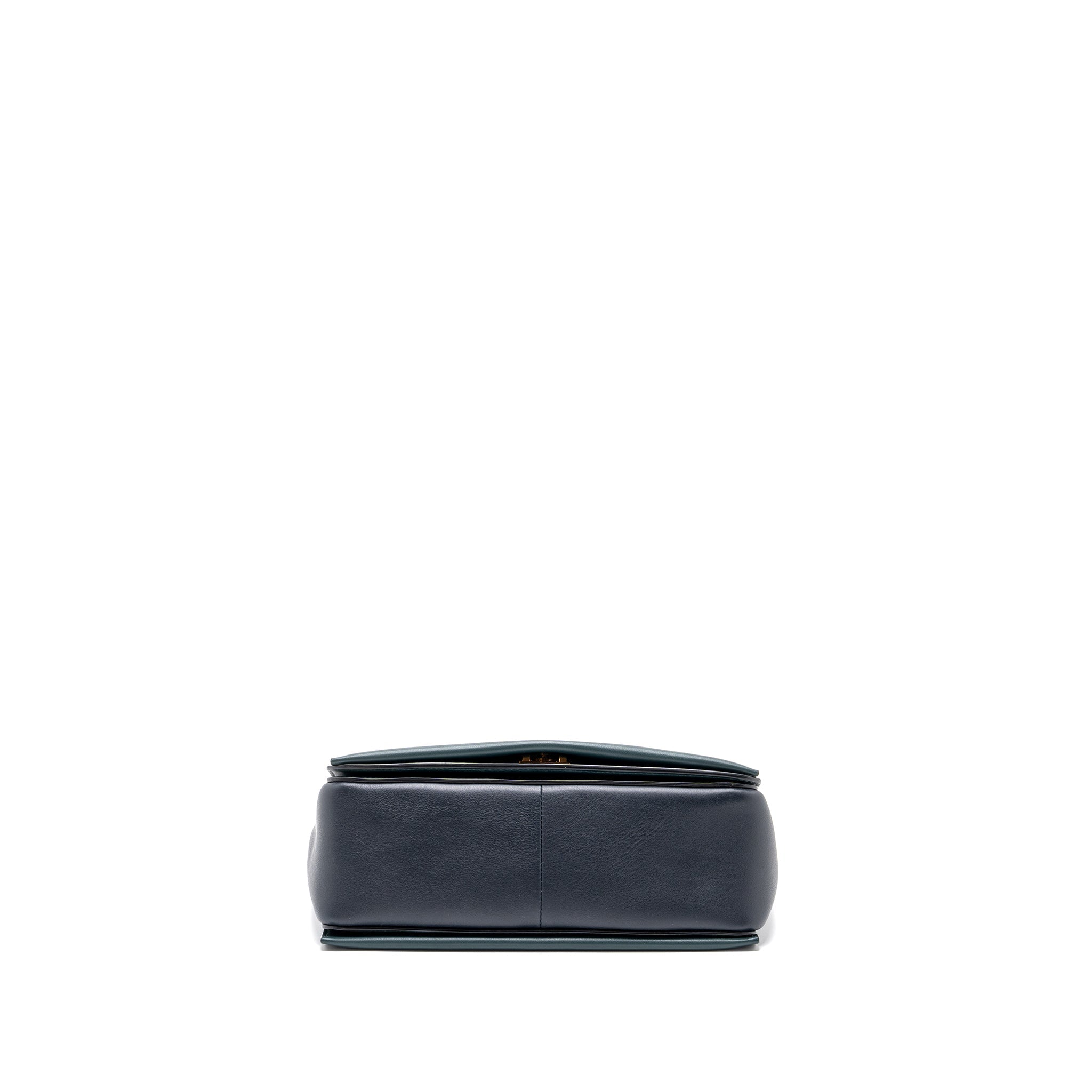 CELINE FRAME BAG CALFSKIN DARK GREEN/ DARK BLUE GHW