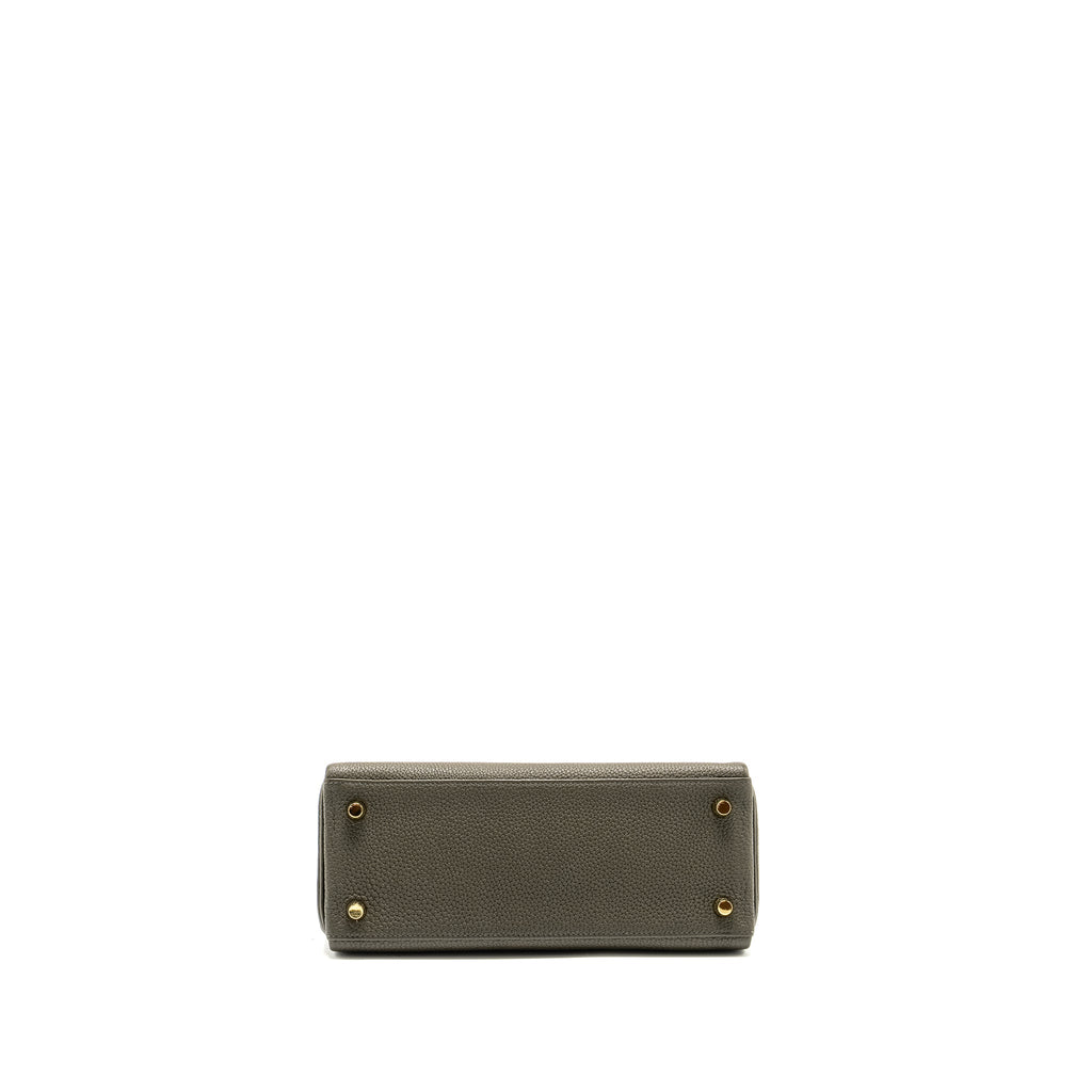 HERMES KELLY 25 TOGO C6 VERT DE GRIS GHW