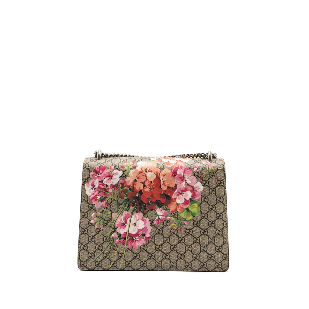 GUCCI DIONYSUS SHOULDER BAG FLOWER PRINTED GG SUPREME CANVAS SHW