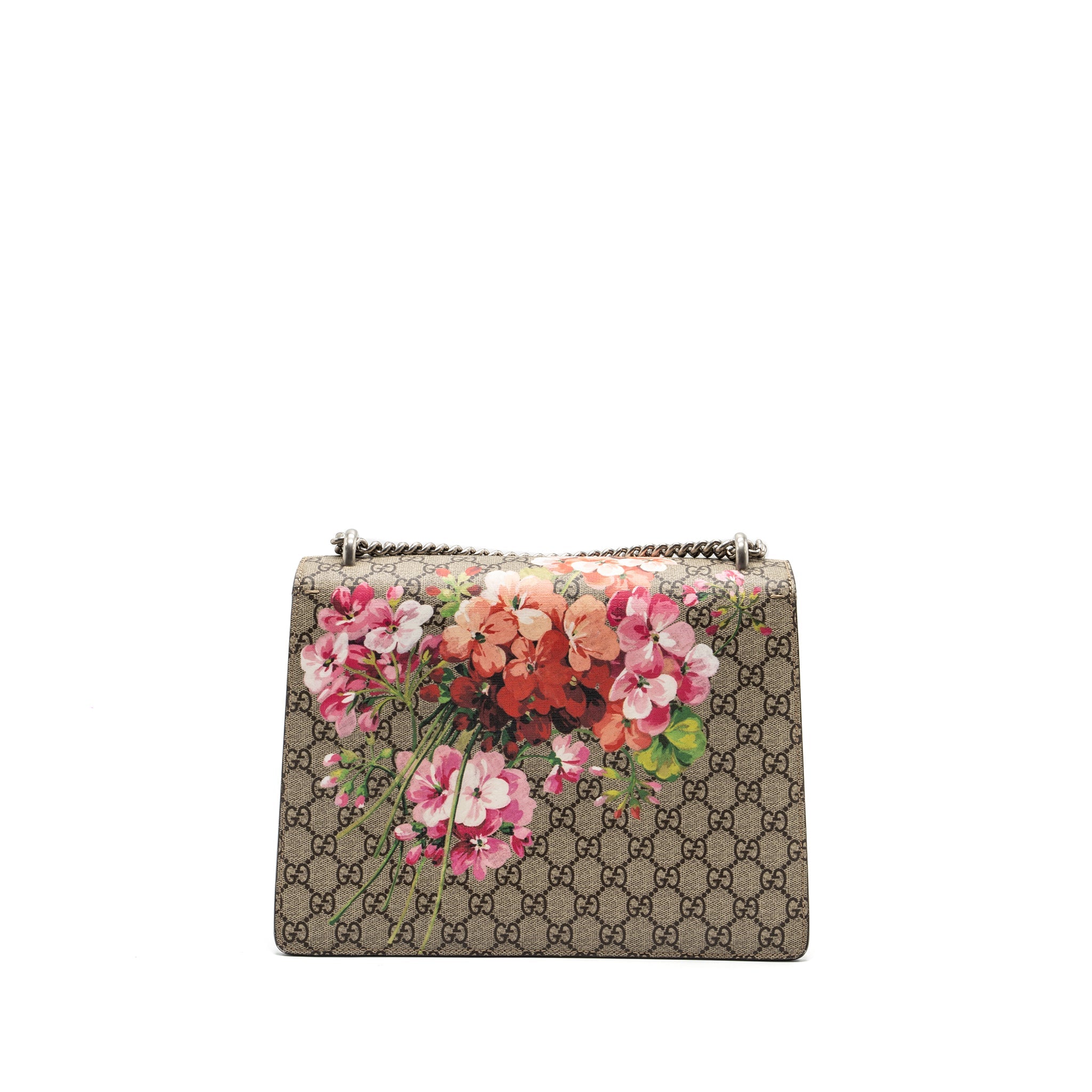 GUCCI DIONYSUS SHOULDER BAG FLOWER PRINTED GG SUPREME CANVAS SHW