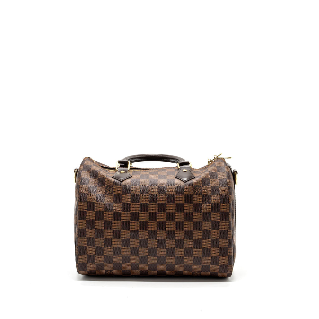 LOUIS VUITTON SPEEDY BANDOULIERE 30 DAMIER EBENE GHW