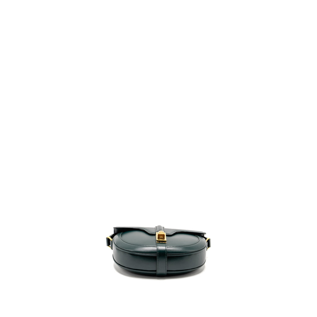 CELINE SMALL BESACE BAG CALFSKIN DARK GREEN GHW