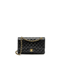 CHANEL  MEDIUM CLASSIC DOUBLE  FLAP BAG LAMBSKIN BLACK GHW