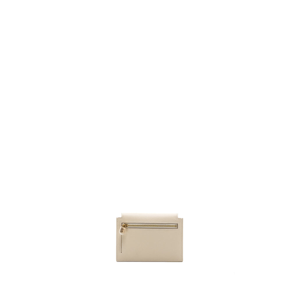 HERMES KELLY POCKET COMPACT WALLET EPSOM CRAIE GHW