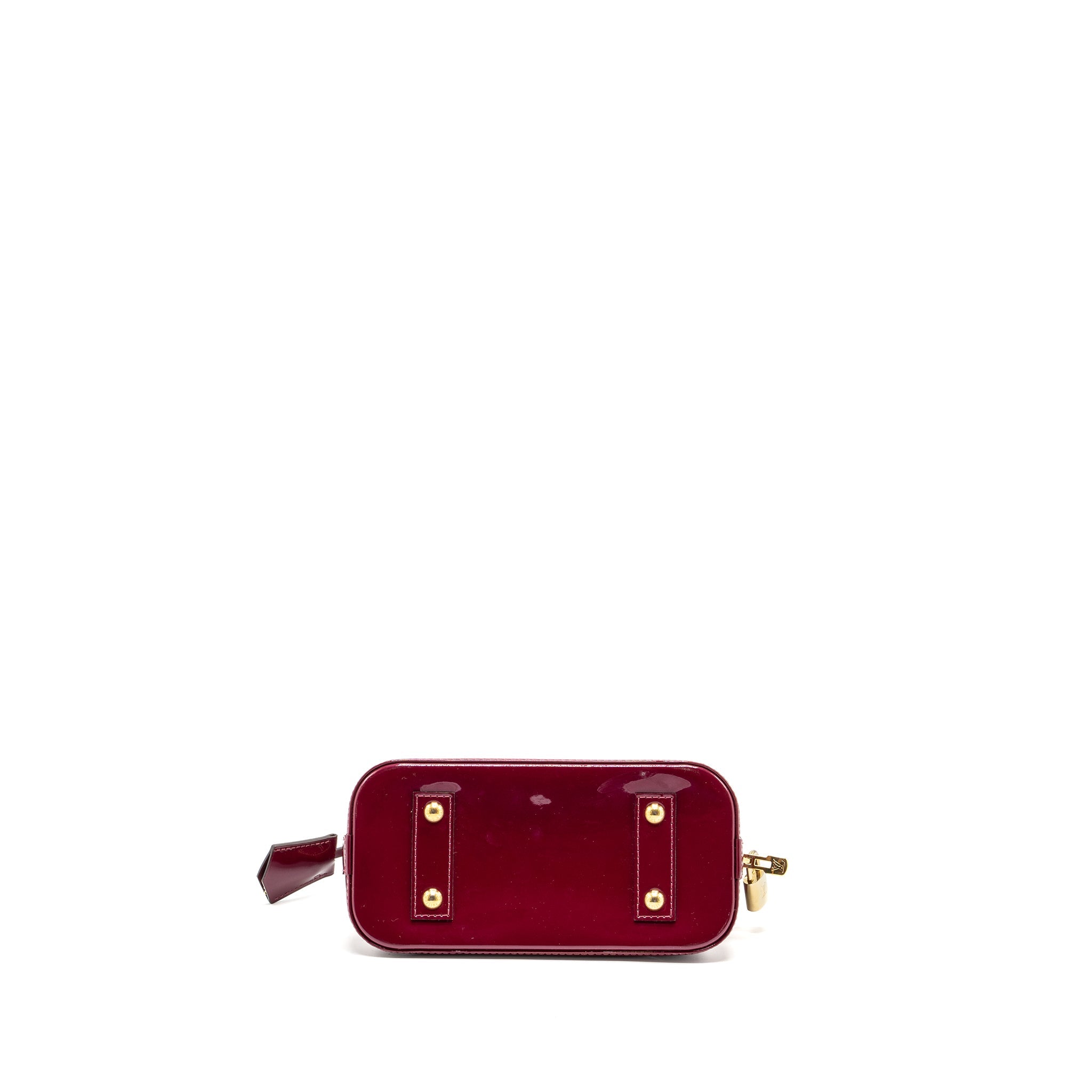 LOUIS VUITTON ALMA BB PATENT LEATHER INDIAN ROSE GHW