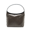 GOYARD BOHEME HOBO BAG GOYARDLINE CANVAS / CALFSKIN BLACK SHW