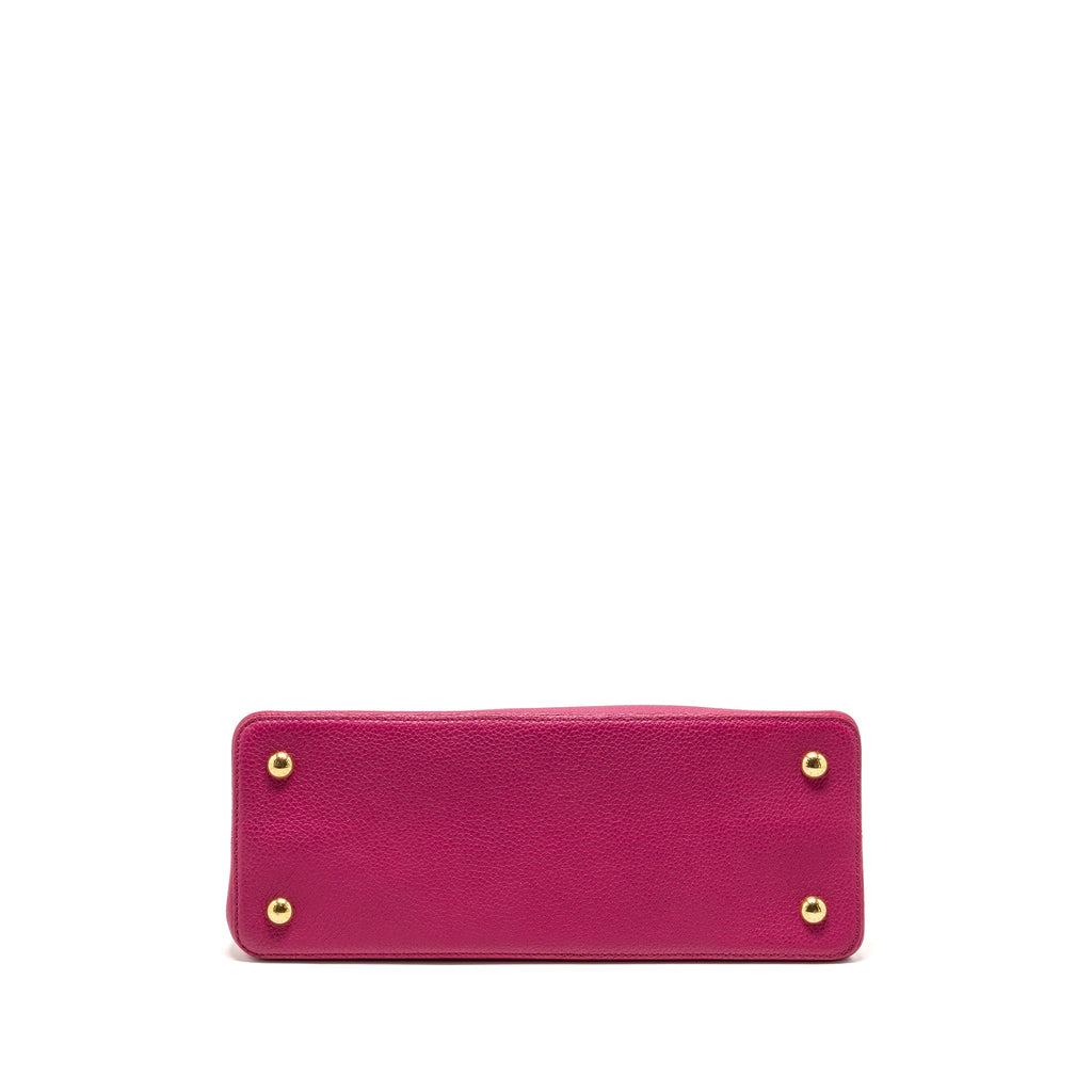 LOUIS VUITTON CAPUCINES GM TAURILLON PINK GHW