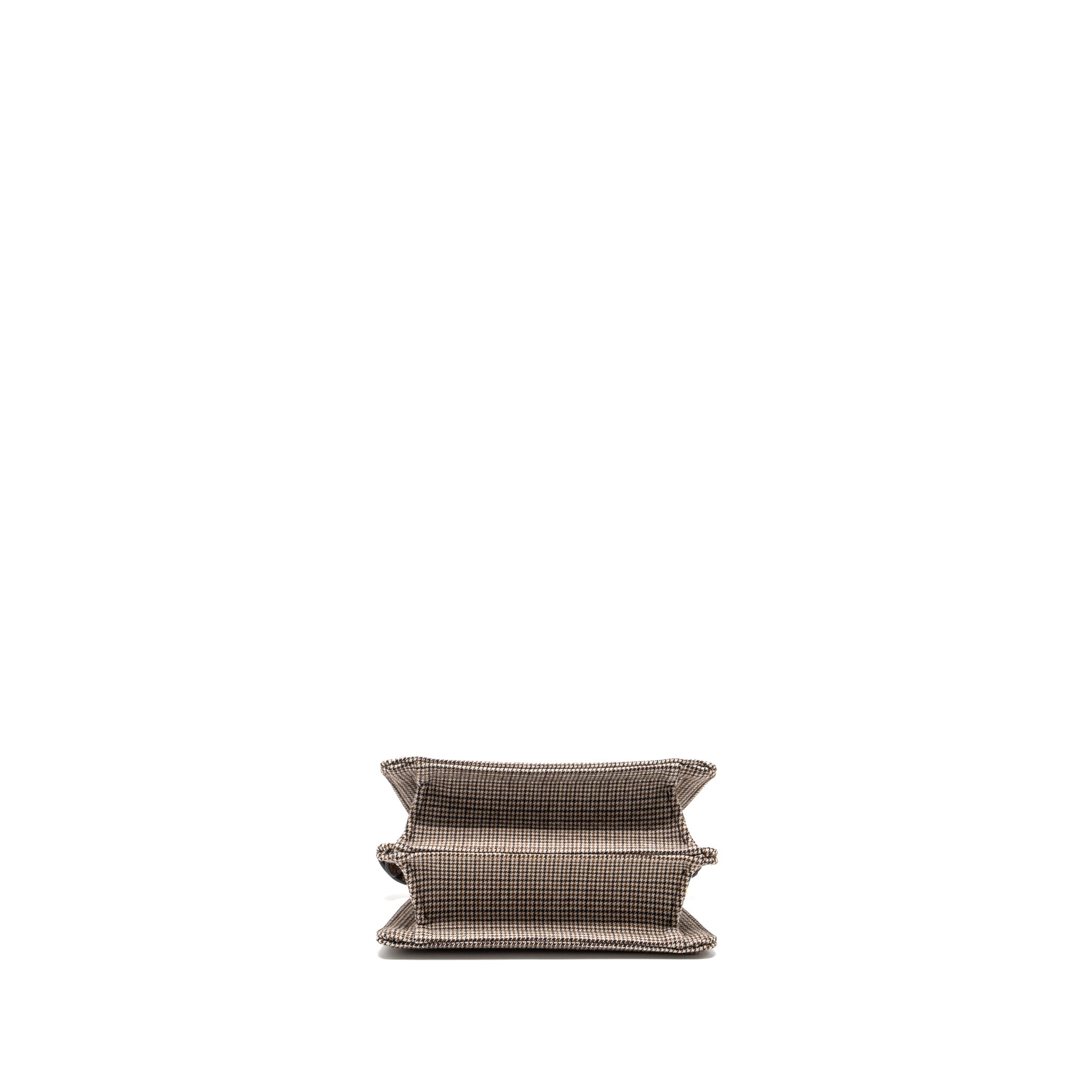 FENDI PEEKABOO ISEEU PETITE MINI FABRIC BROWN MULTICOLOUR LGHW