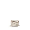 LOEWE NANO PUZZLE BAG CALFSKIN WHITE SHW