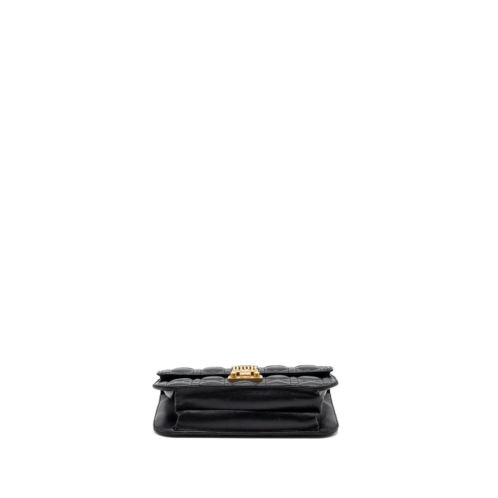 DIOR ADDICT FLAP BAG LAMBSKIN BLACK GHW