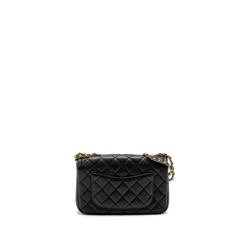 CHANEL FILIGREE FLAP BAG CAVIAR BLACK GHW