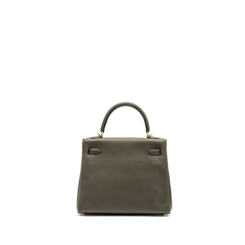 HERMES KELLY 25 TOGO C6 VERT DE GRIS GHW